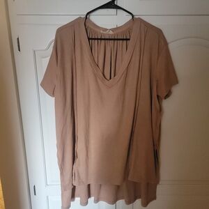Peach Love California V-Neck Top / Tunic